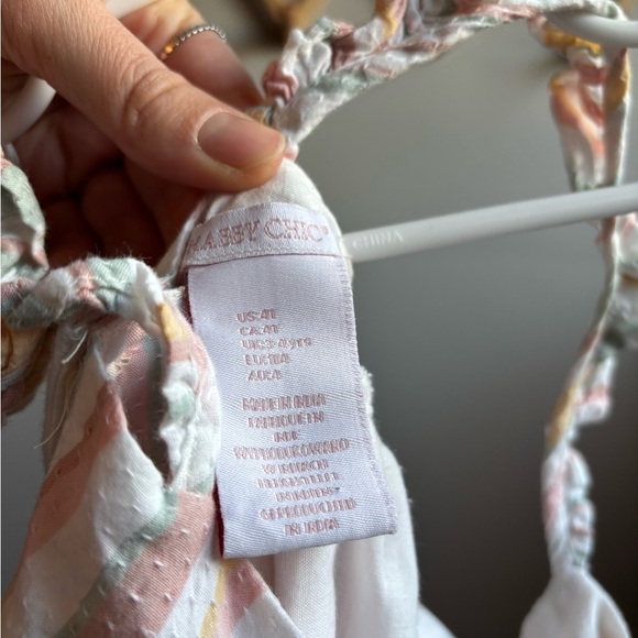 Shabby Chic Girls Striped Dress - Picture 2 of 4